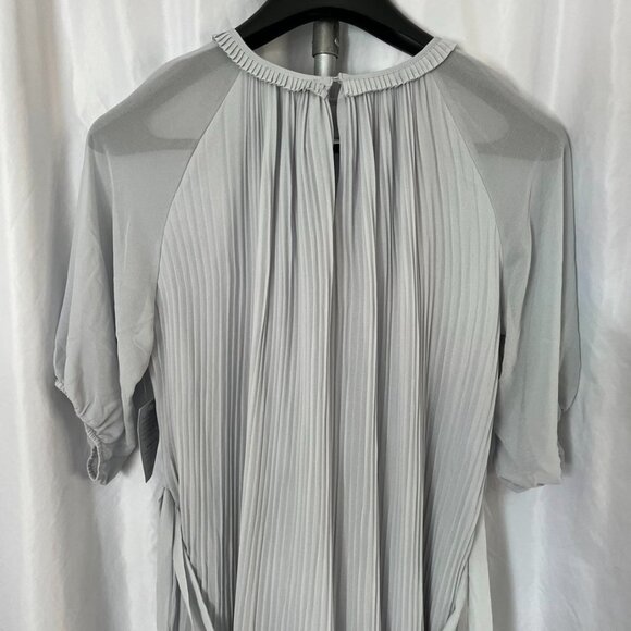 NEW Melloday Pleated Midi Dress Belted Light Blue XL - Picture 15 of 16